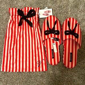 Victoria Secret Slippers And Their Bag
